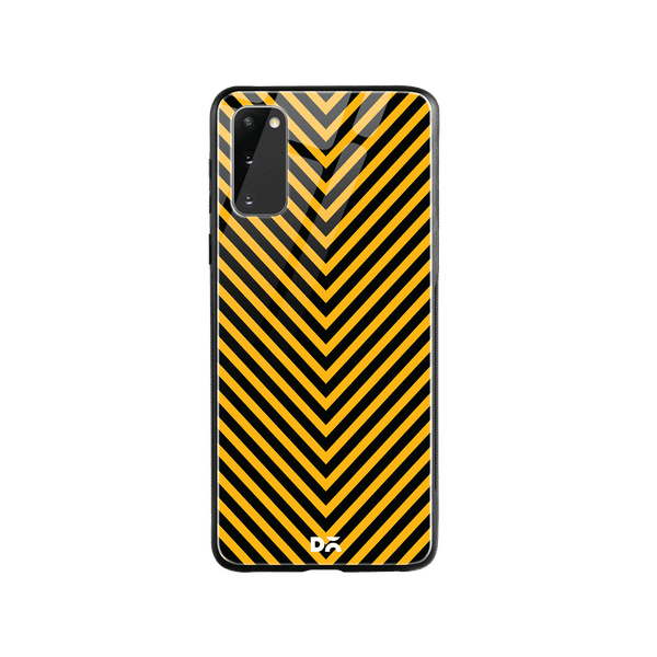 DailyObjects V Ochre Glass Case Cover For Samsung Galaxy S20